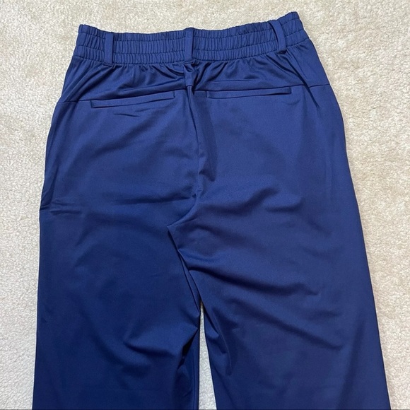Lands’ End Blue Wide Leg Travel Pants Pockets Zip Women’s S 6–8 - Picture 7 of 16